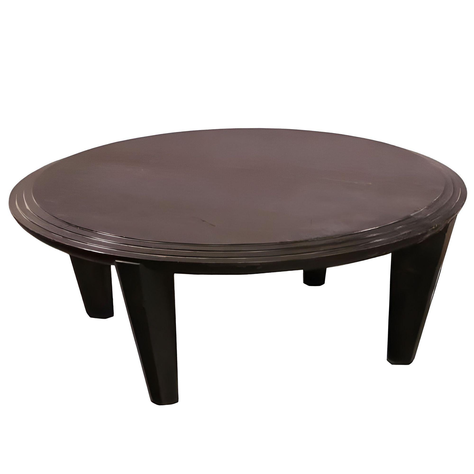 Runder Honduran-Mahagoni-Couchtisch „Ocean“ von Dakota Jackson (amerikanisch) im Angebot