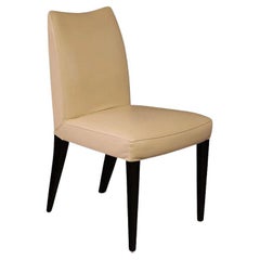 Dakota Jackson Pull Up "Iko" Leather Side Chair