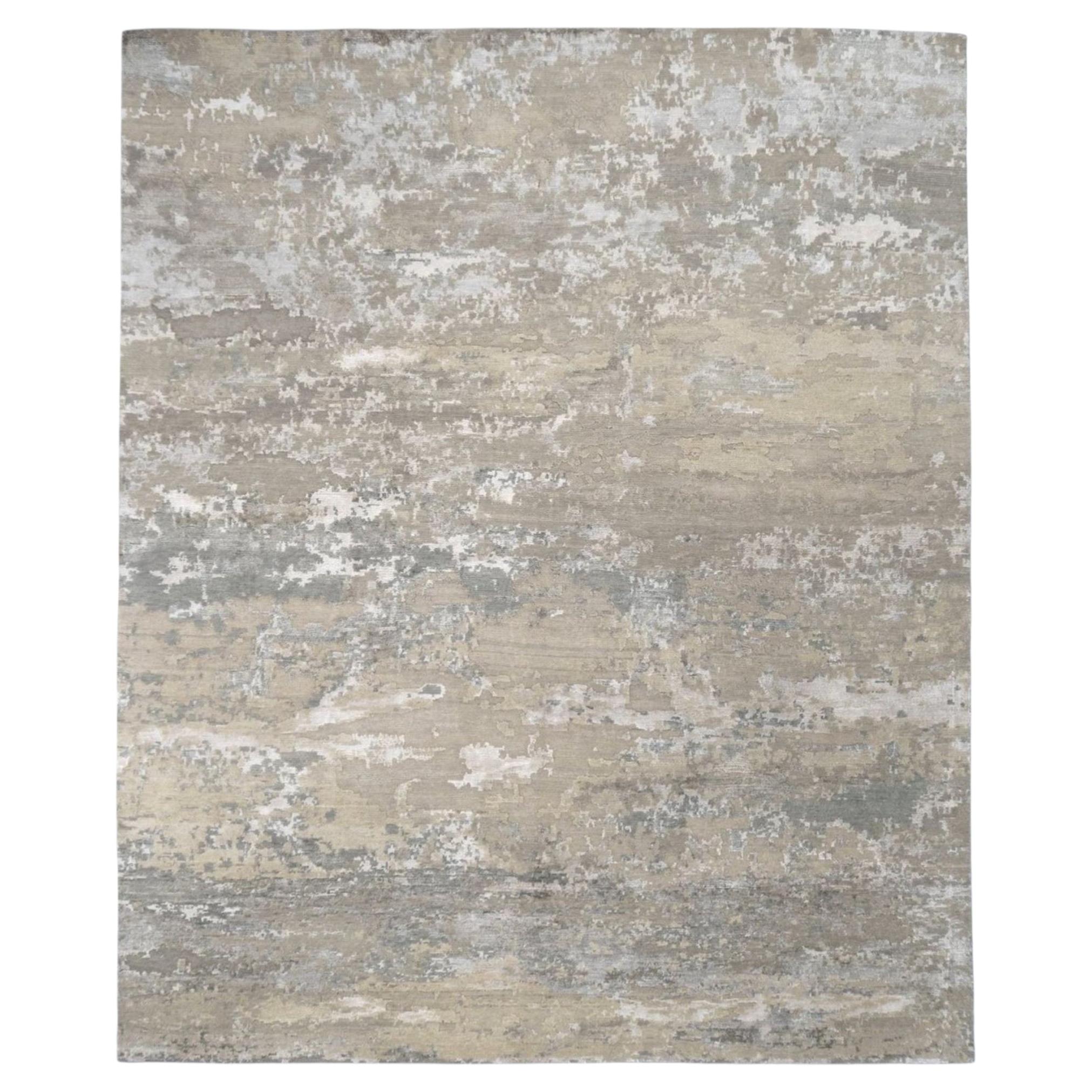 Dakota Modern Hand-Knotted Wool & Bamboo Silk Rug – 8' x 10'
