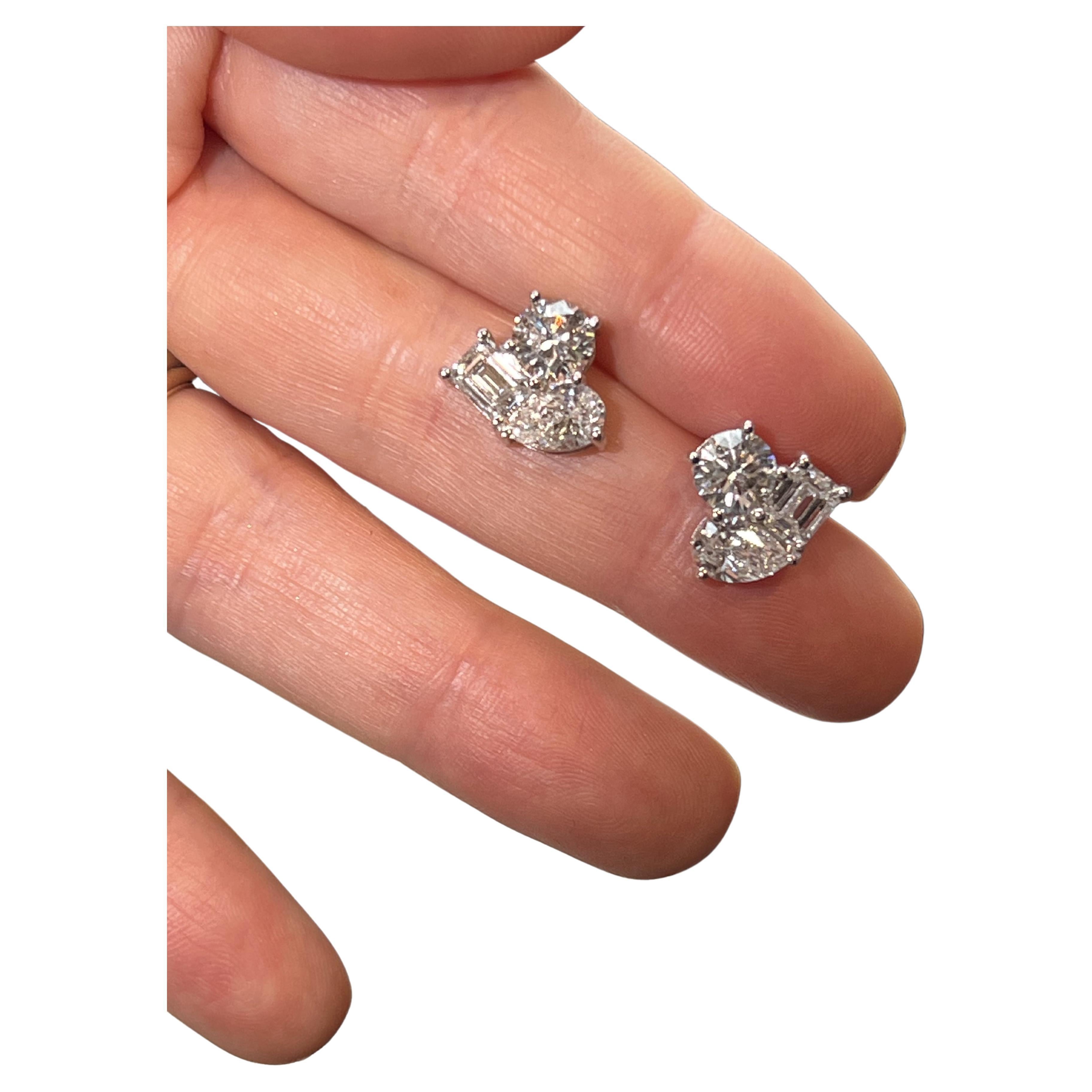 Dakotas Diamant-Ohrringe im Angebot