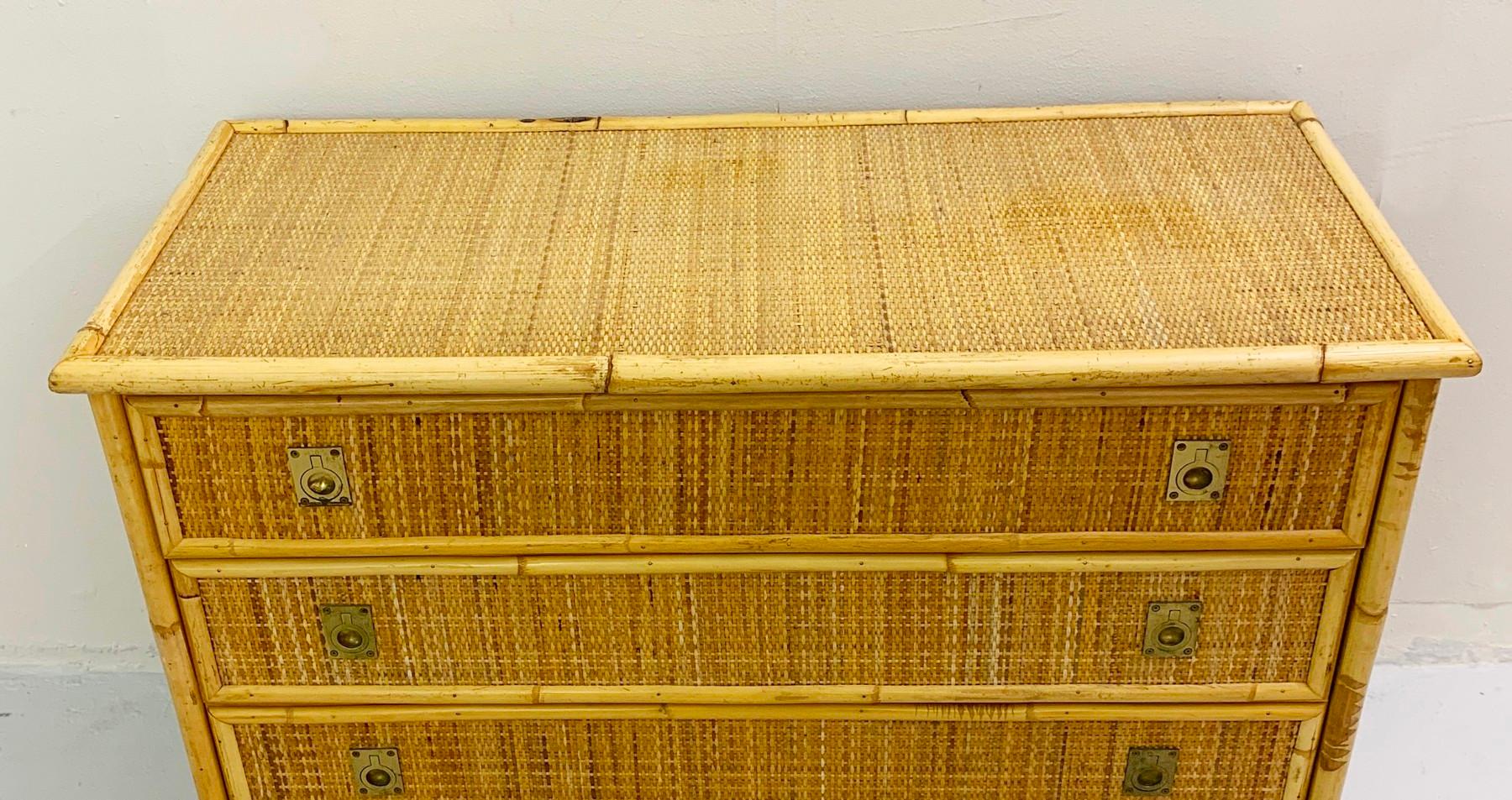 wicker chest of drawers