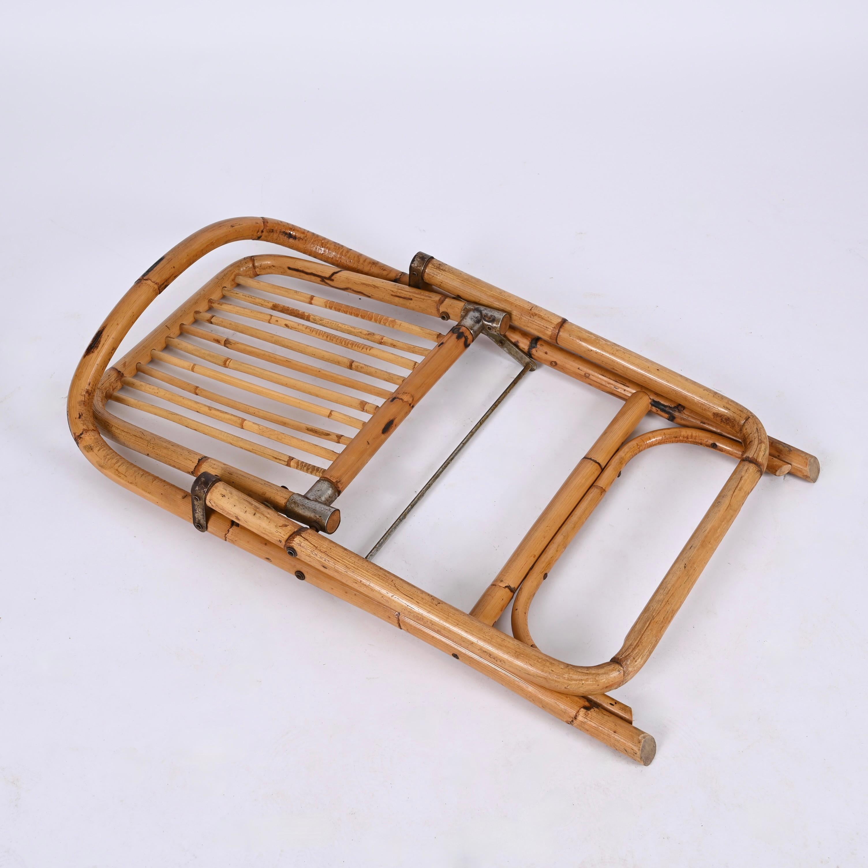 Dal Vera Bamboo Folding Chairs, Italy, 1960s For Sale 6
