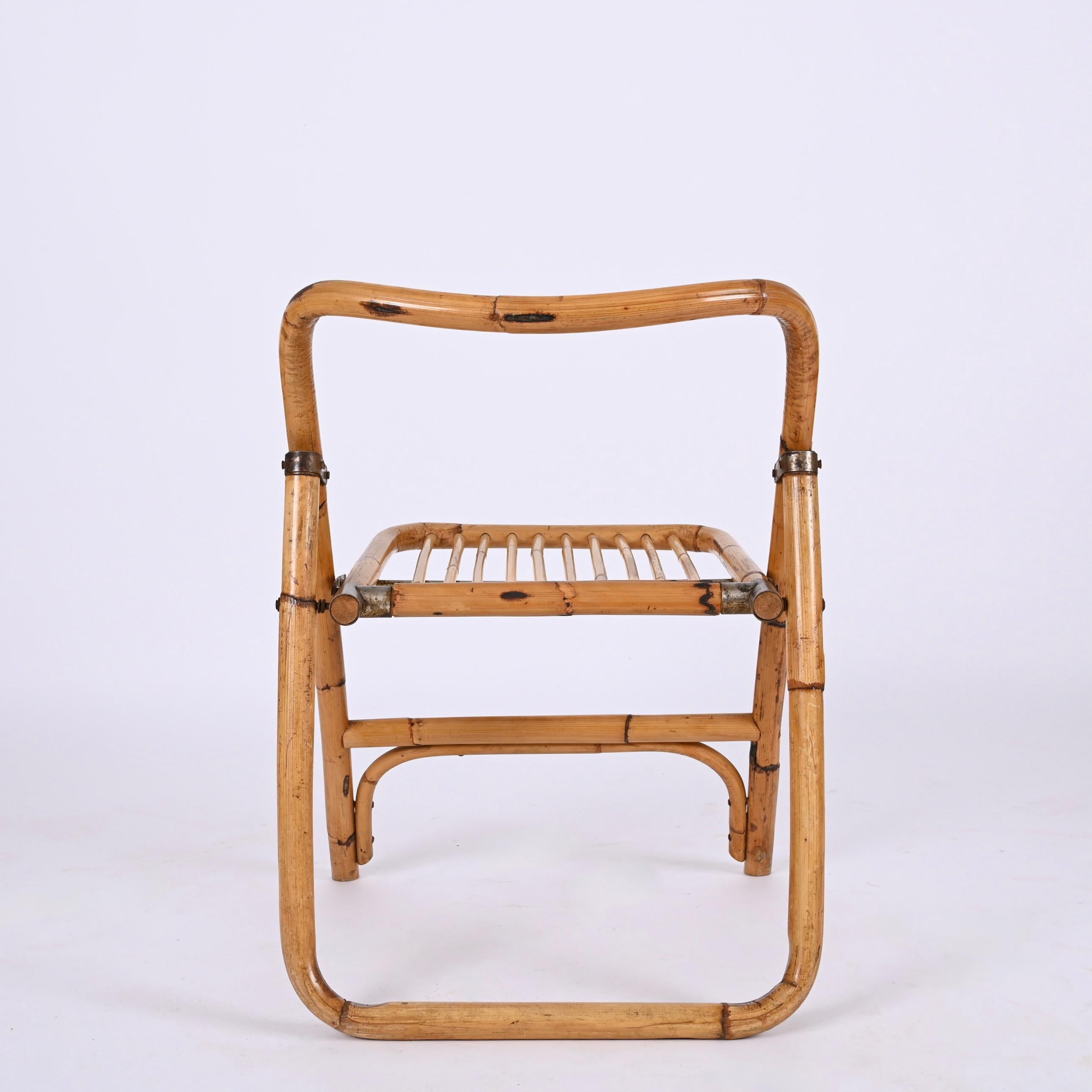 Dal Vera Bamboo Folding Chairs, Italy, 1960s For Sale 1