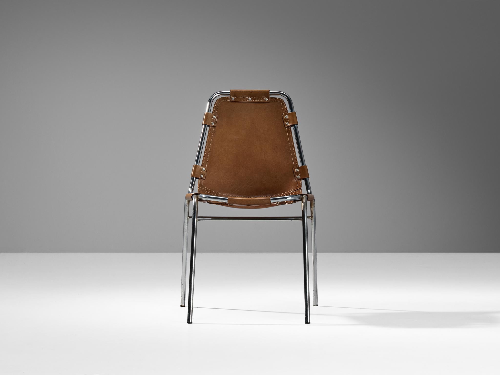 French Dal Vera 'Les Arcs' Chair in Leather