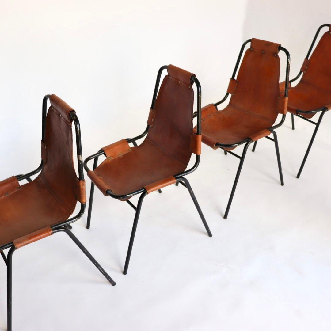 Mid-20th Century Dal Vera 'Les Arcs' Chairs Selected by Charlotte Perriand, France, 1960s