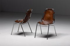 Dal Vera Stühle „Les Arcs“ Ausgewählt von Charlotte Perriand, Frankreich, 1970er Jahre