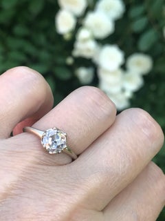 Dalben Bague en or avec diamants ronds taille rose 0,86 carat