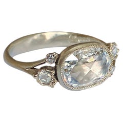Dalben 1, 51 Carat Cushion Shape Rose Cut Diamond Gold Ring