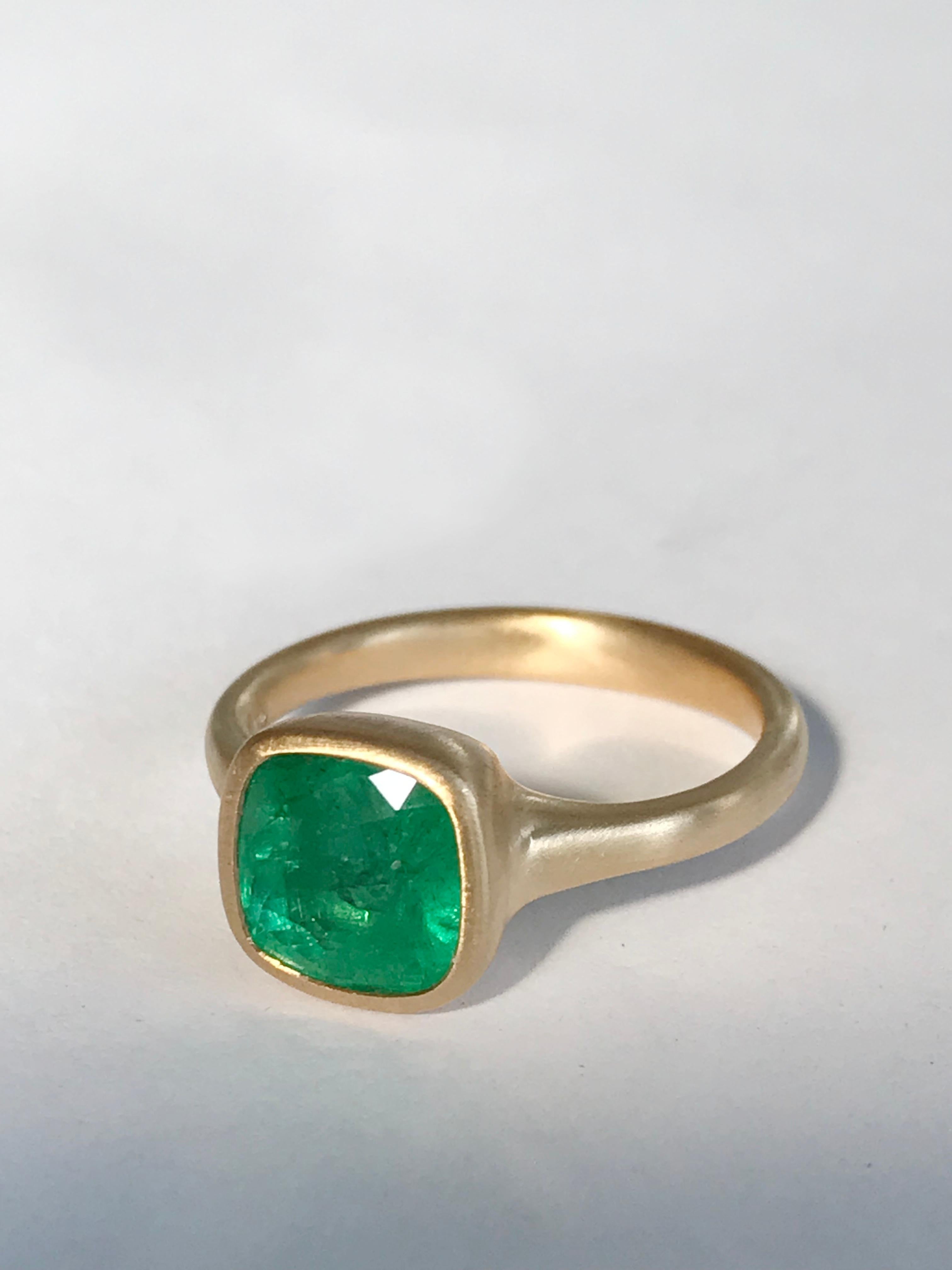 Dalben 2, 84 Carat Emerald Yellow Gold Ring 5