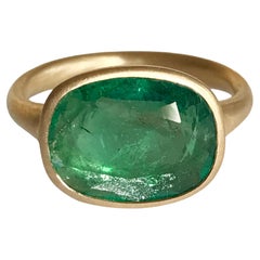 Dalben 4, 03 Carat Emerald Yellow Gold Ring