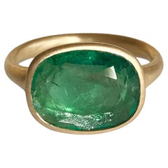 Dalben 4,03 Karat Smaragd-Gelbgold-Ring