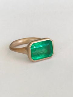 Dalben 5.1 Carat Emerald Rose Gold Ring