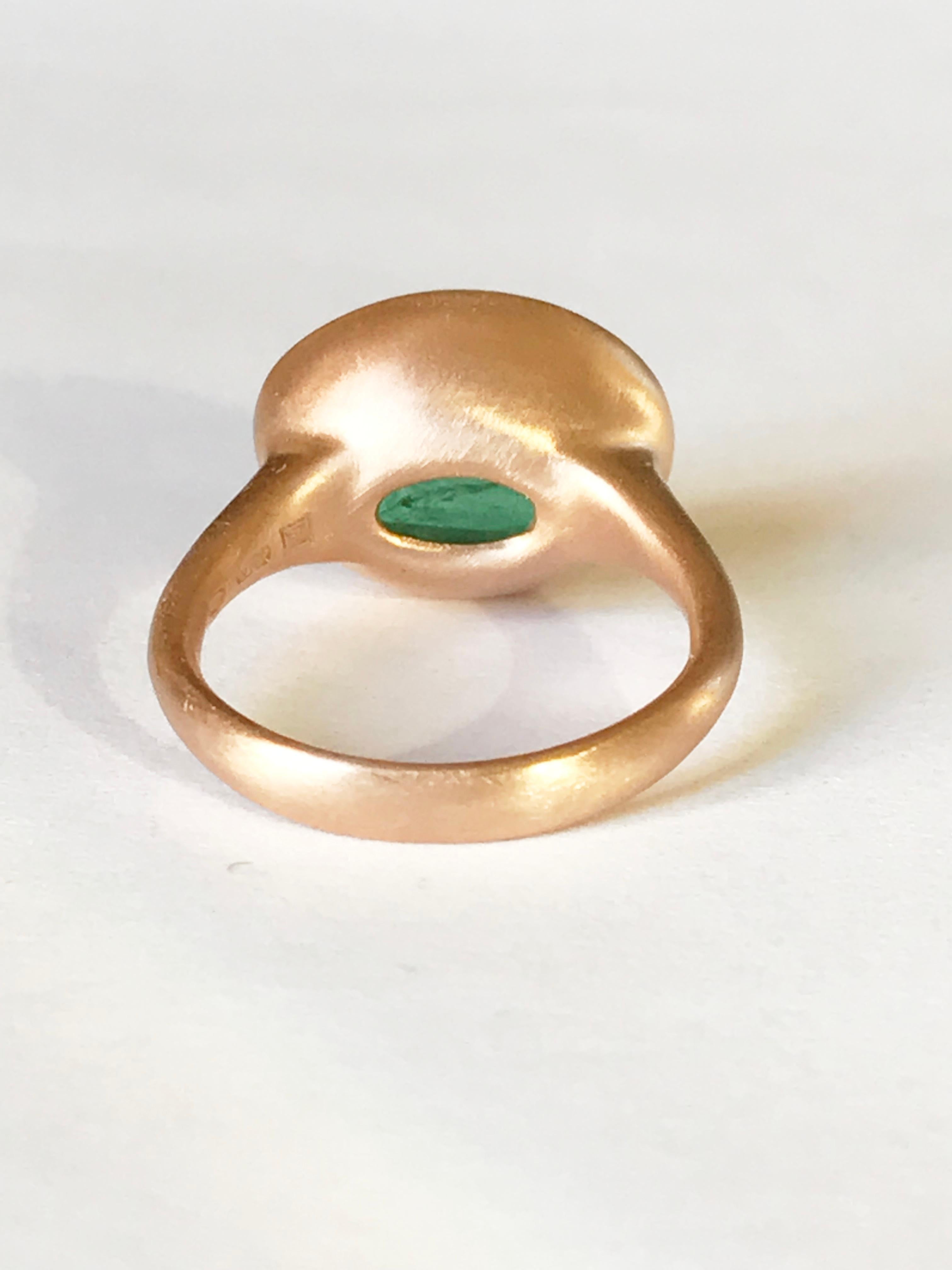 Dalben 6.63 Carat Oval  Rose Gold Ring 1