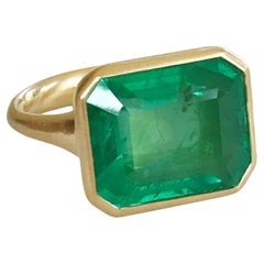 Dalben 8 Karat Smaragd-Gelbgold-Ring