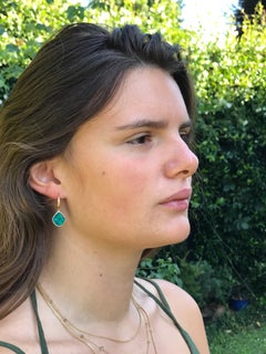 Dalben Australian Boulder Opal Rose Gold Earrings