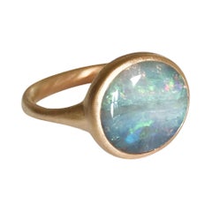 Dalben Australischer Boulder-Opal-Roségold-Ring