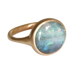 Dalben Australian Boulder Opal Rose Gold Ring