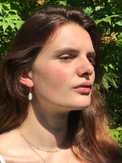 Dalben Australian Opal Rose Gold Earrings