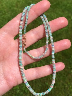 Dalben Australian  Opal Rose Gold Necklace