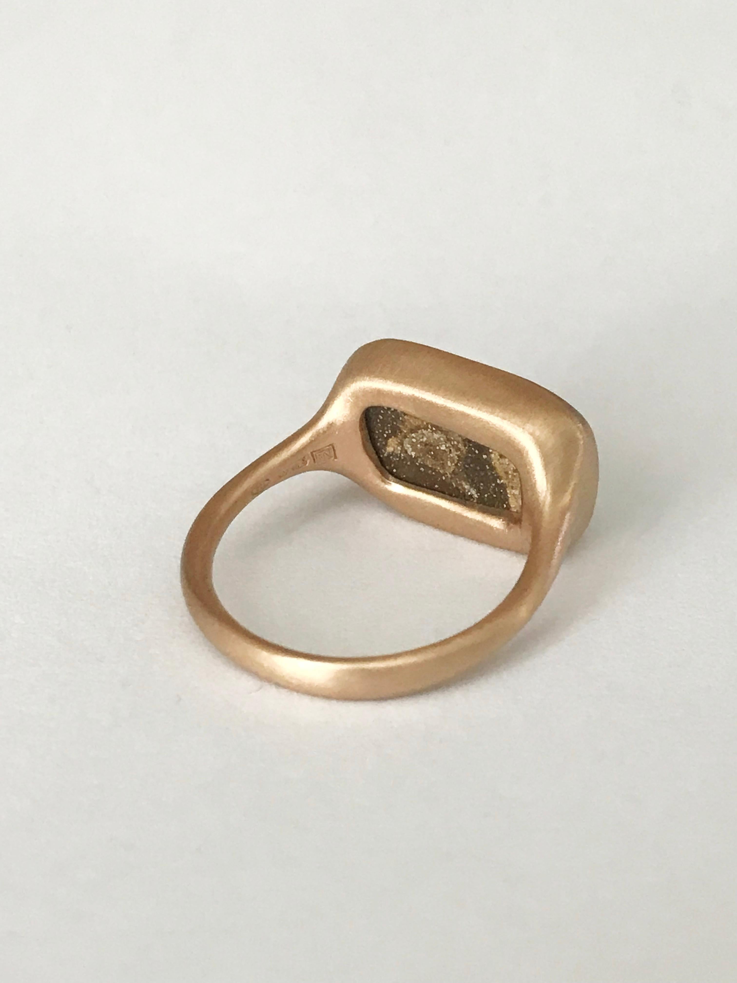 Dalben Boulder Opal Rose Gold Ring For Sale 3
