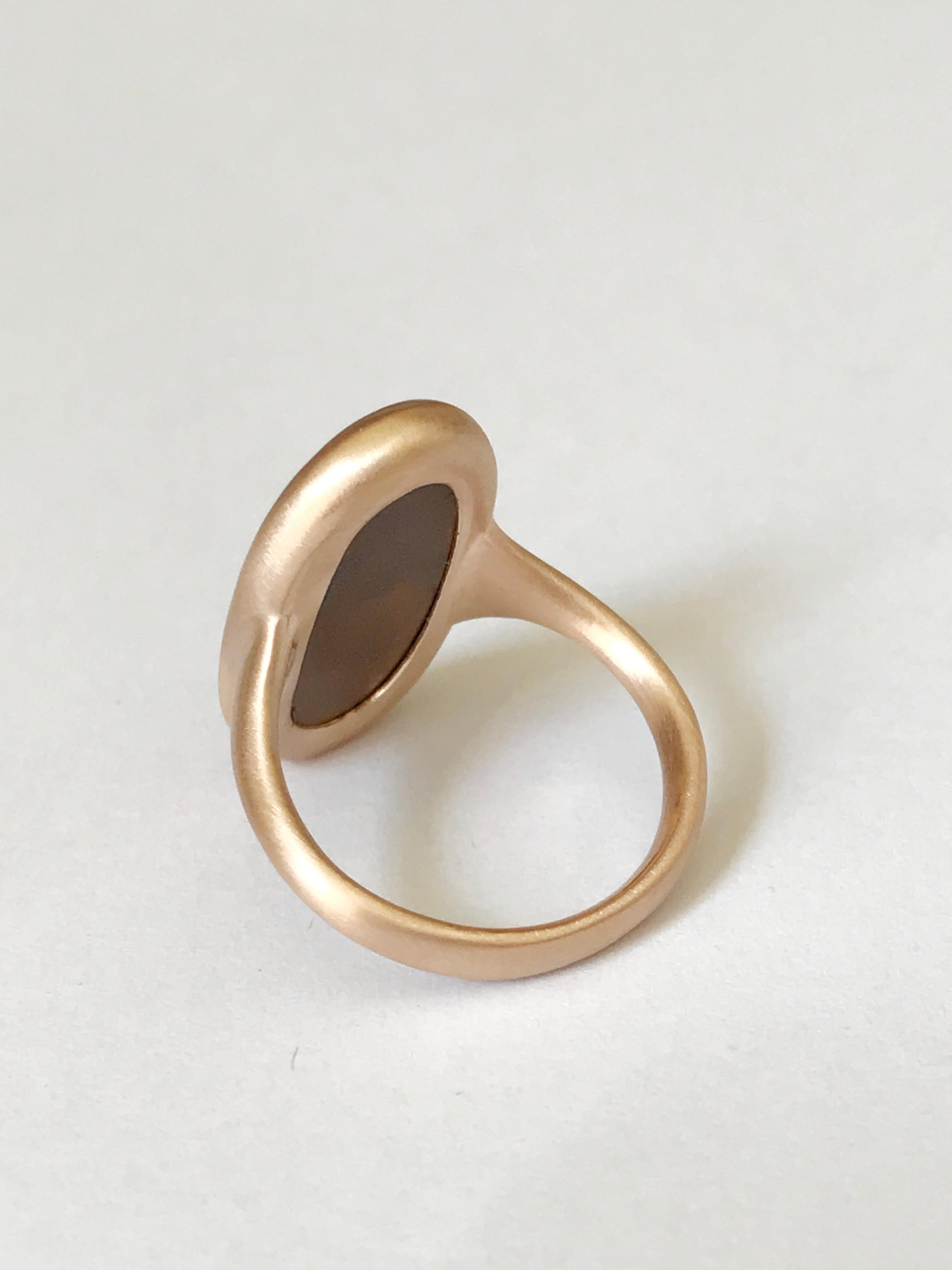 Dalben Boulder Opal Rose Gold Ring For Sale 3