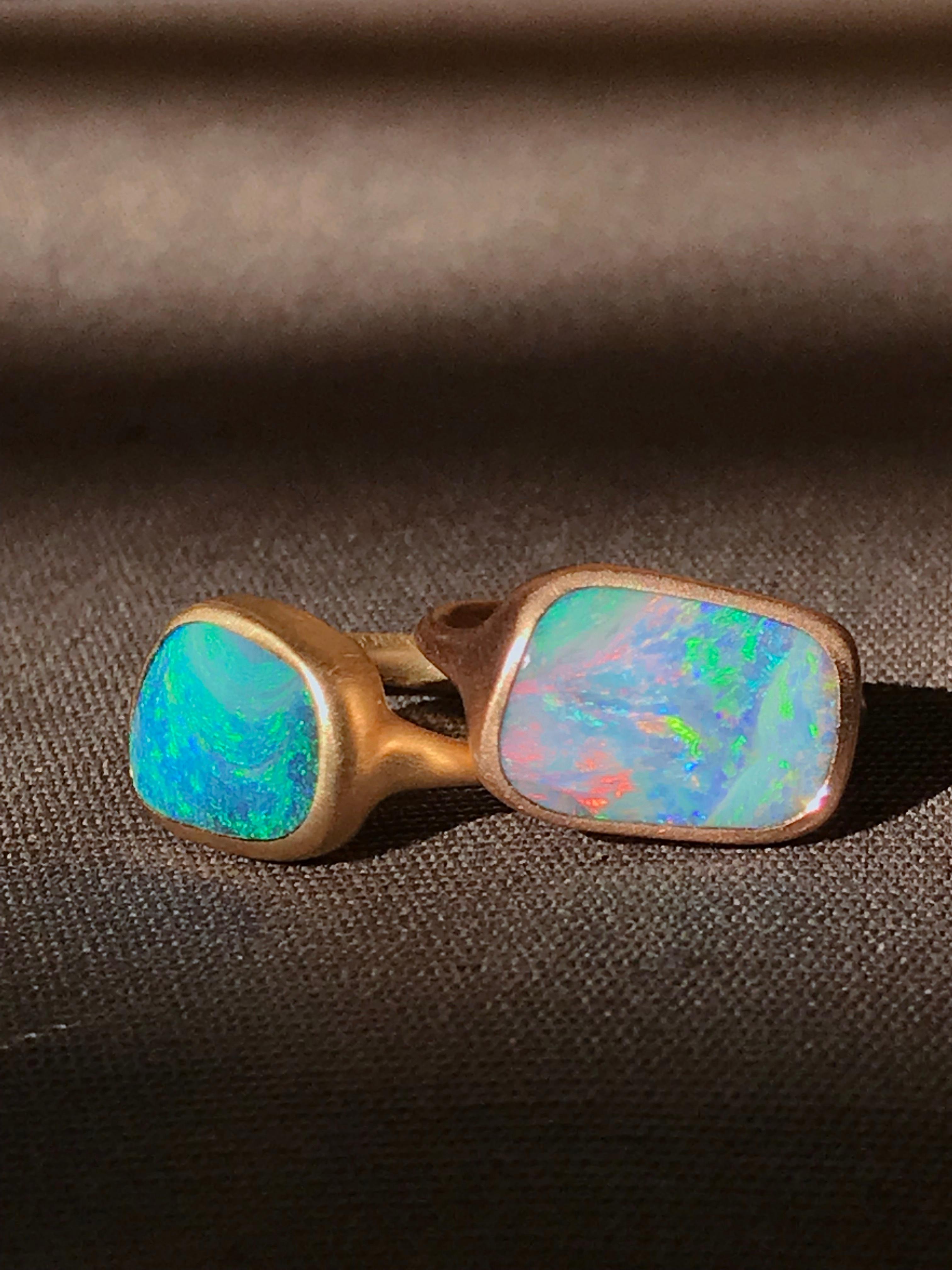 Dalben Boulder Opal Rose Gold Ring For Sale 5