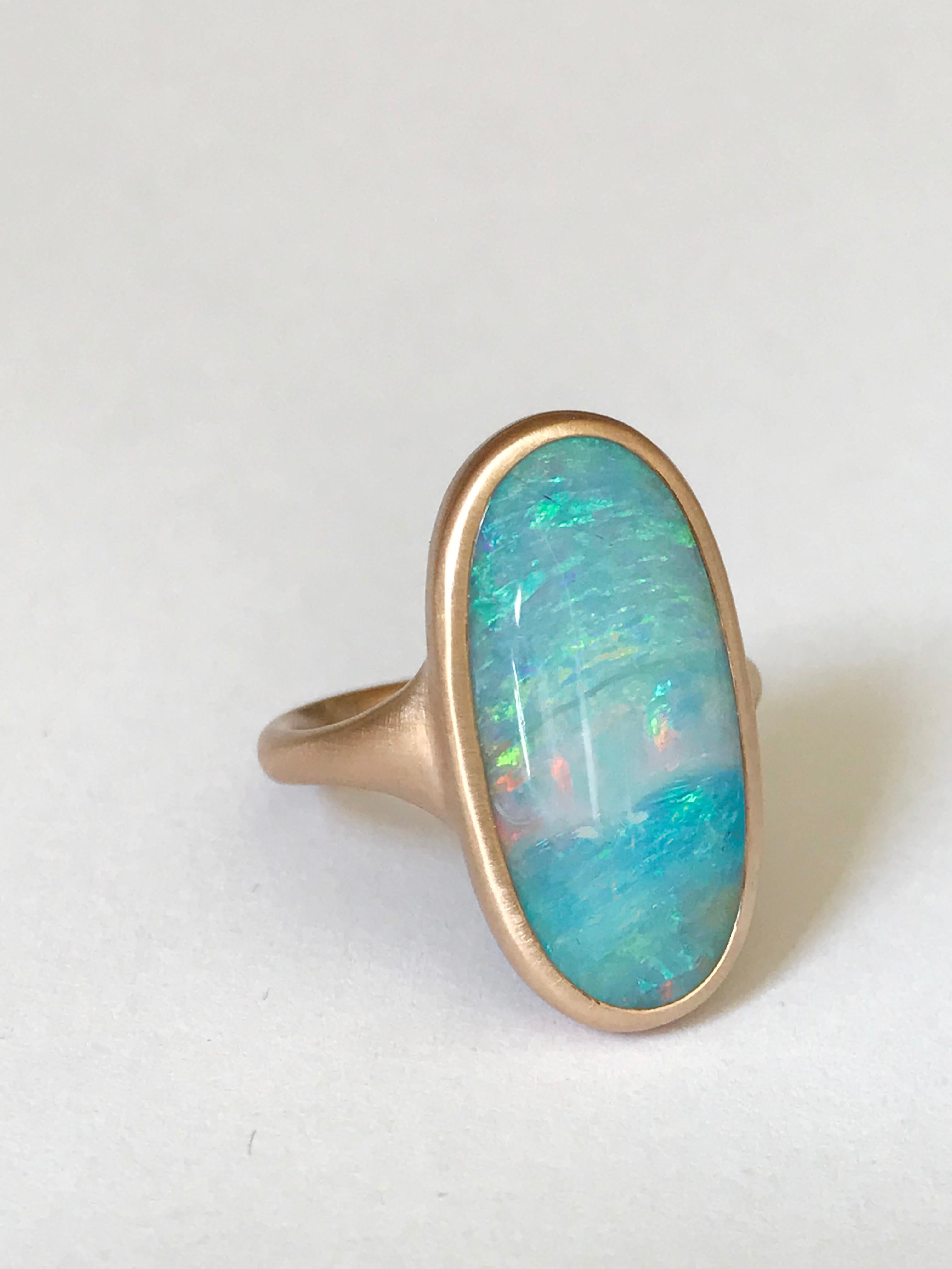 Dalben Boulder Opal Ring aus Roségold im Angebot 3