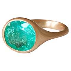 Dalben Design 3.78 carat Certified Paraiba Tourmaline Rose Gold Ring