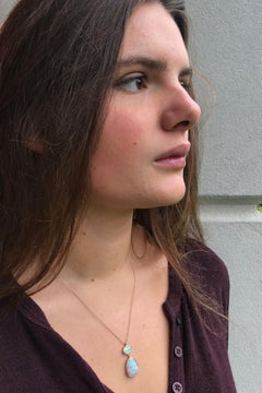 Dalben Design Australian Boulder Opal and Rose Gold Necklace