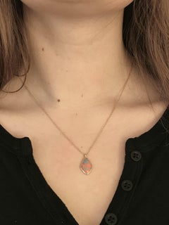 Dalben Design Australian Boulder Opal and Rose Gold Necklace