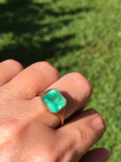 Dalben Design Emerald Rose Gold Ring