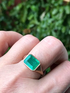 Dalben Design Emerald Rose Gold Ring