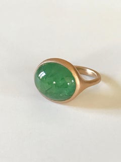 Dalben Design Green Tourmaline Rose Gold Ring
