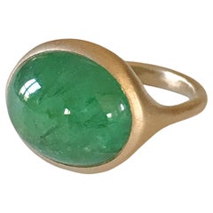 Dalben Design Ring aus Roségold mit grünem Turmalin