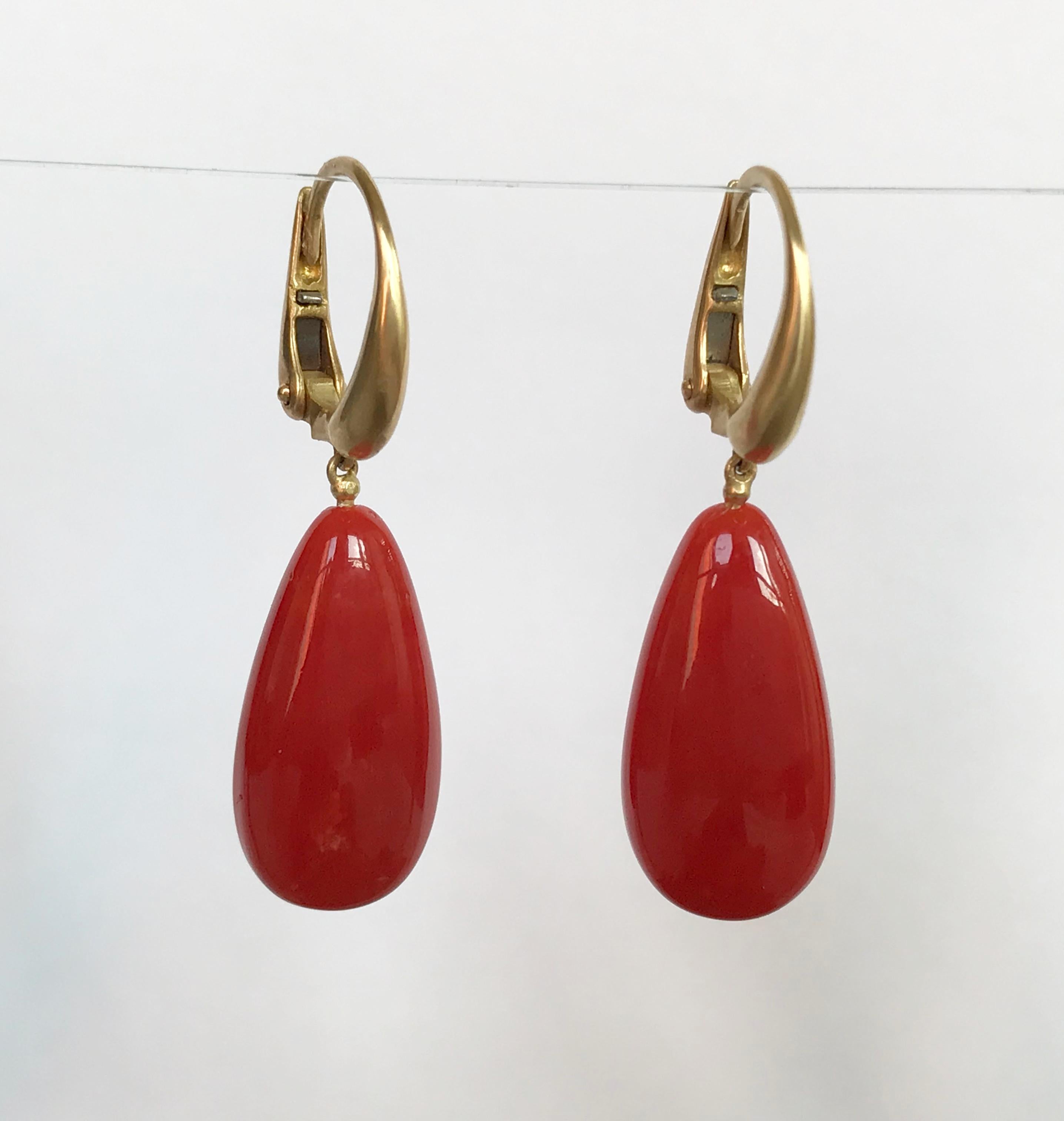 long red dangle earrings