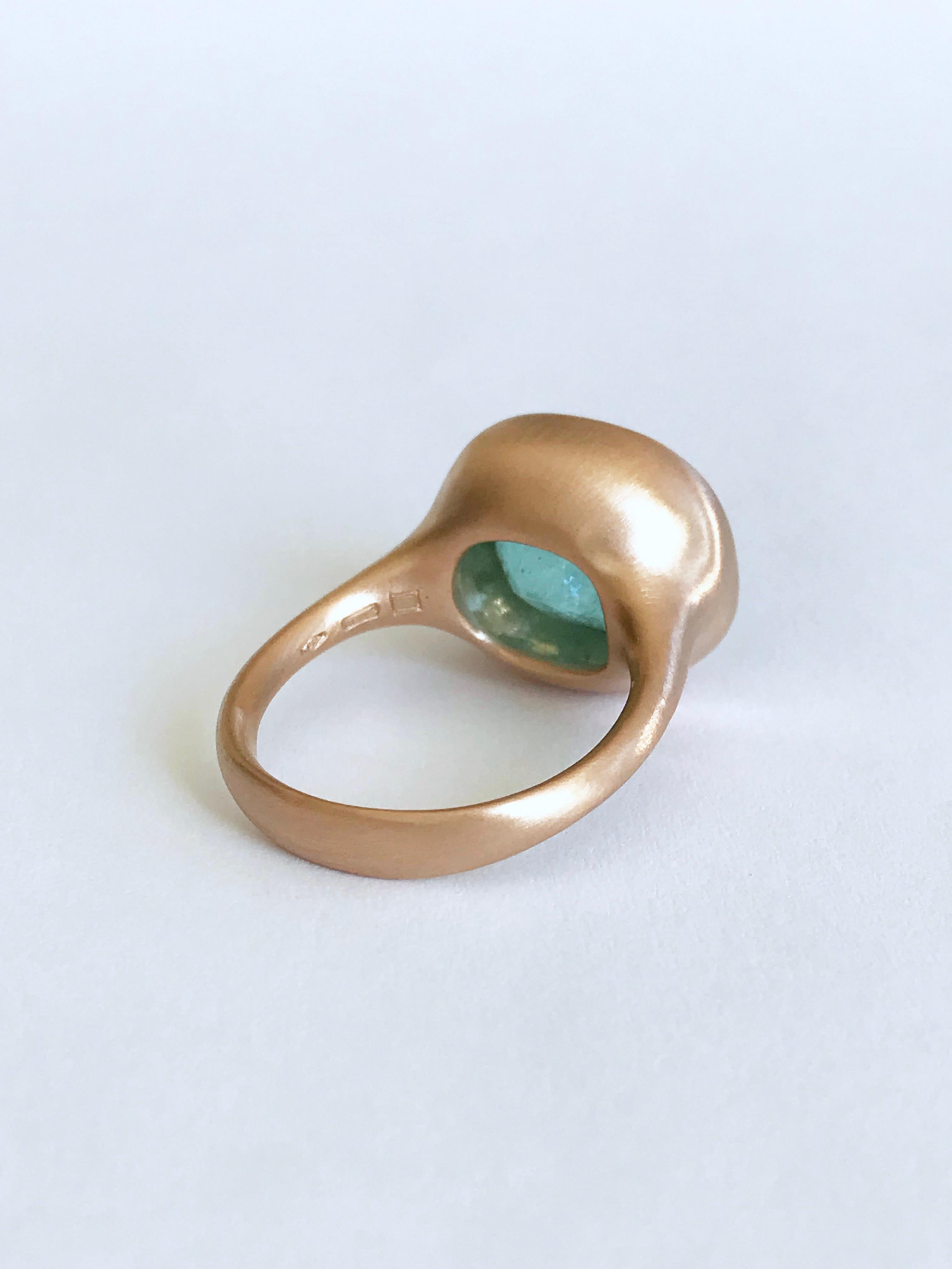 Dalben Design Paraiba Tourmaline Rose Gold Ring For Sale 8