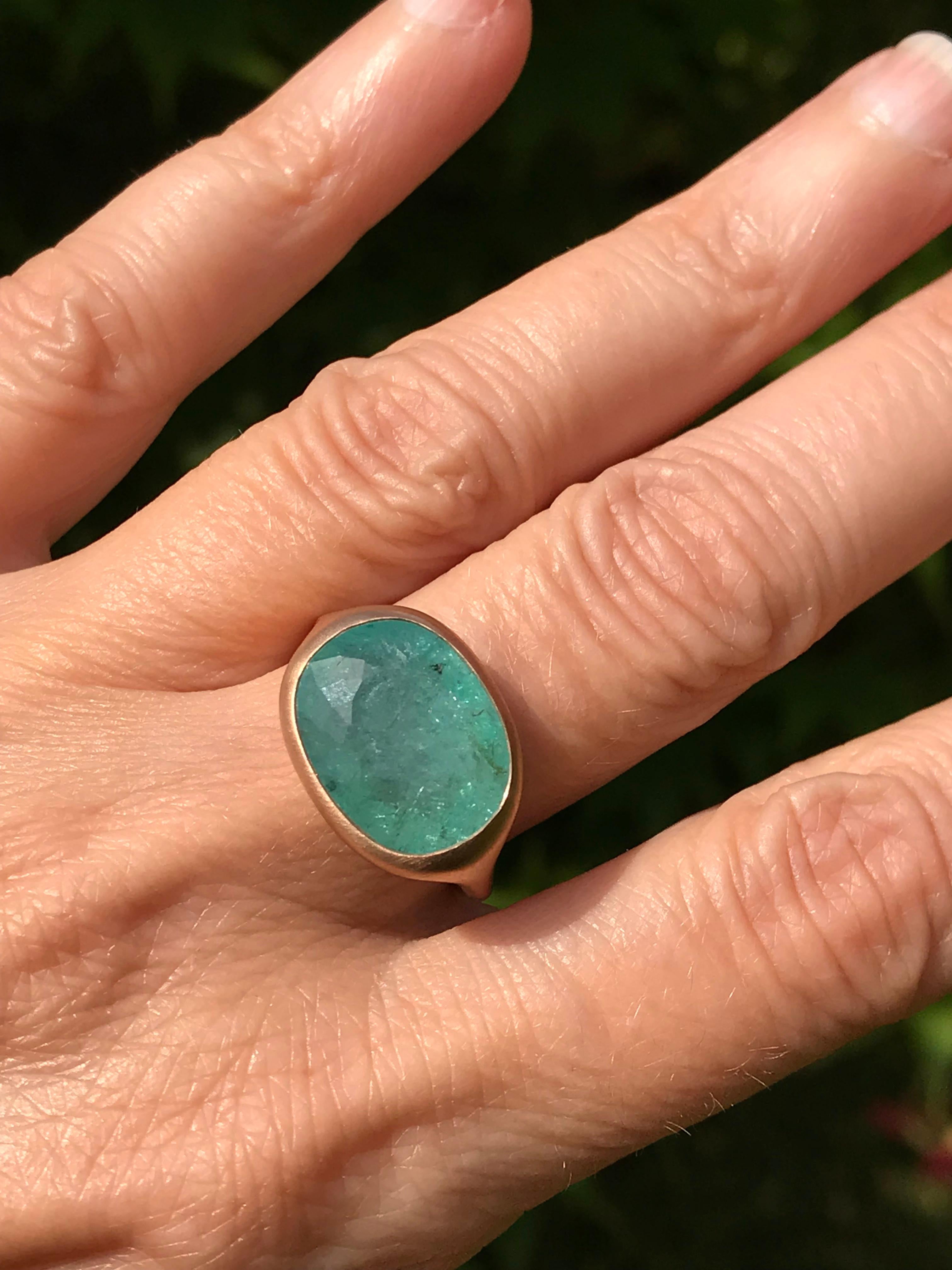 green paraiba tourmaline ring
