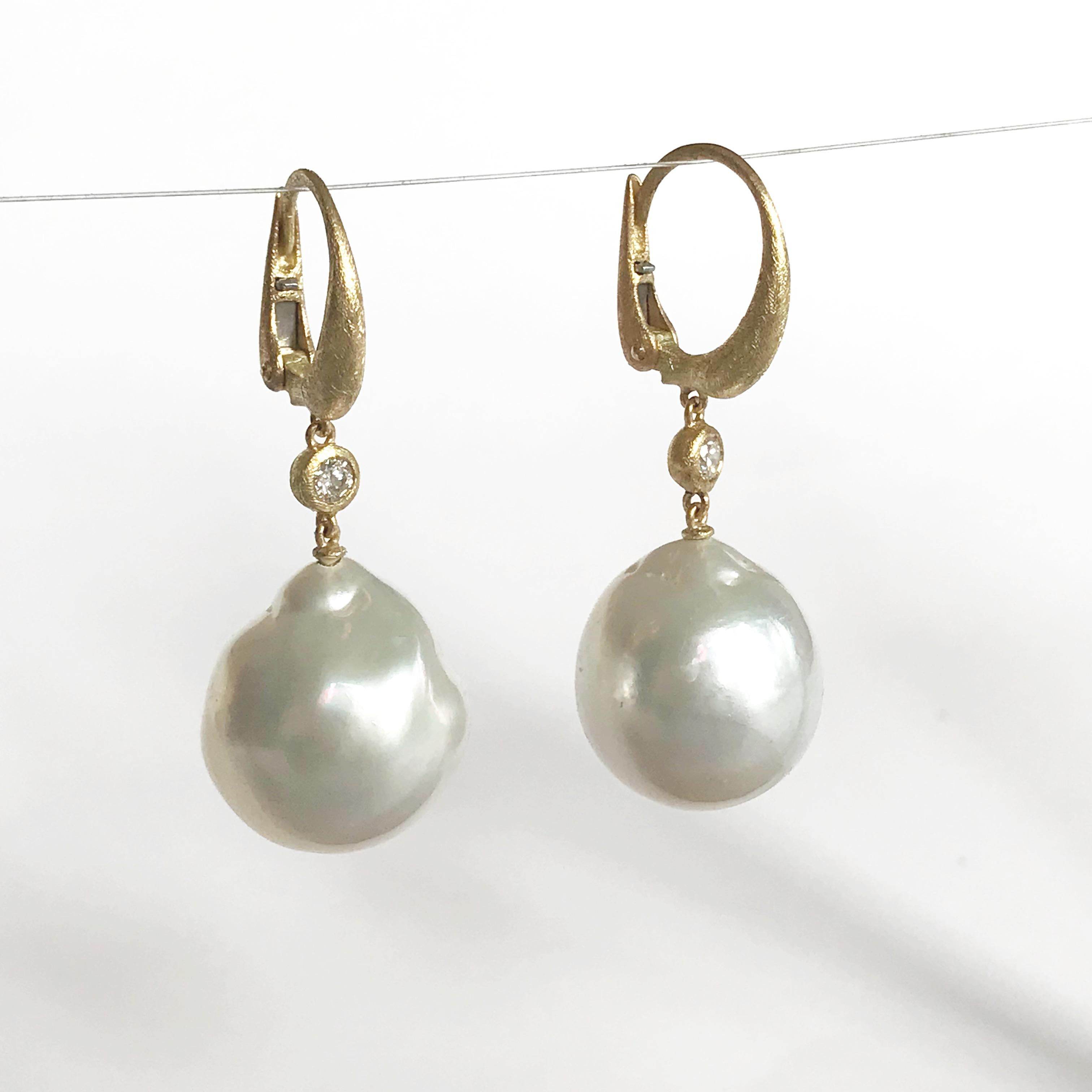 pearl dangling earrings design