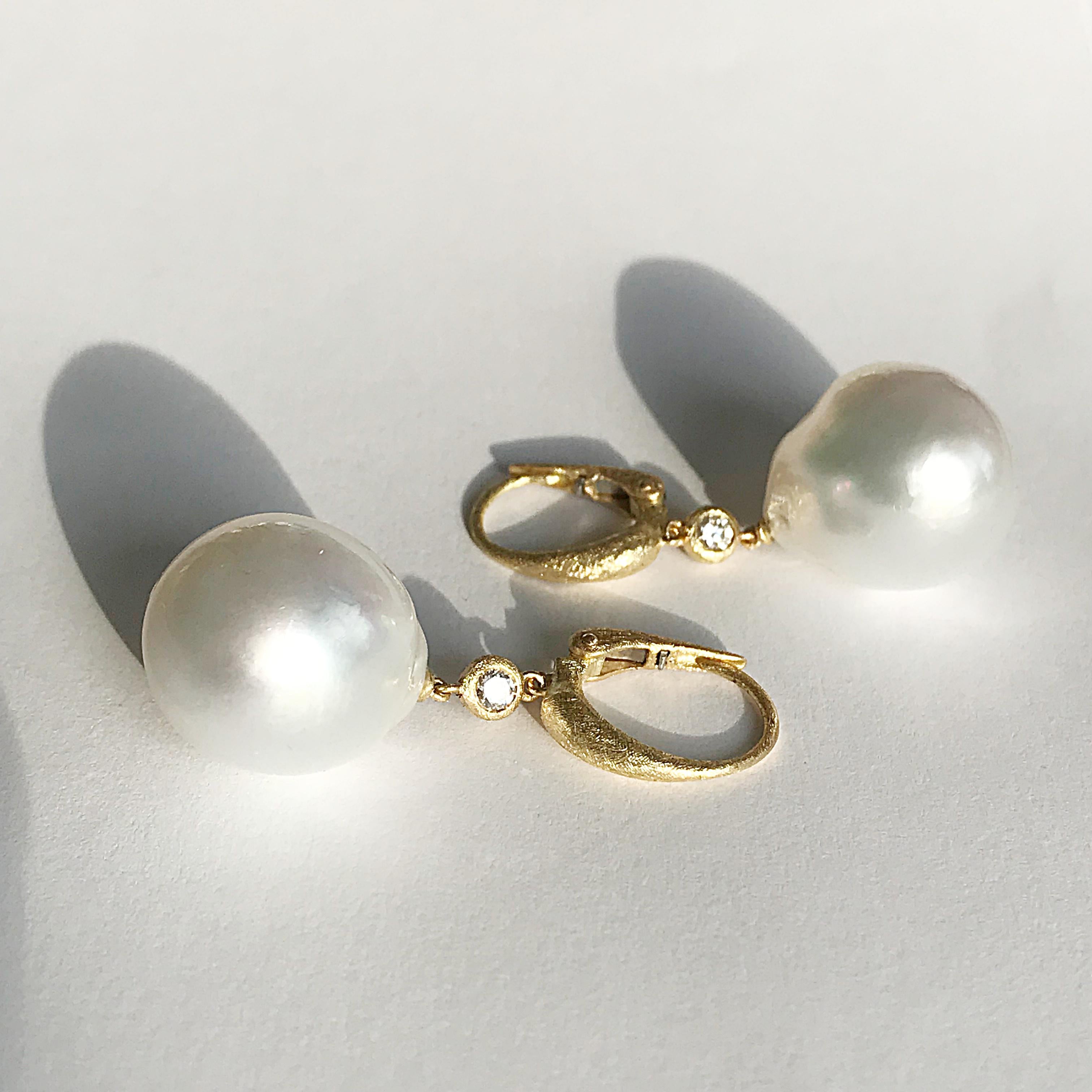 baroque south sea pearl earrings