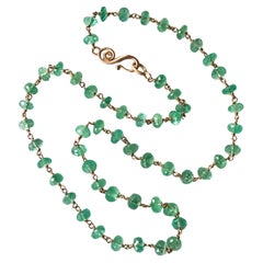 Emerald Beaded Necklaces