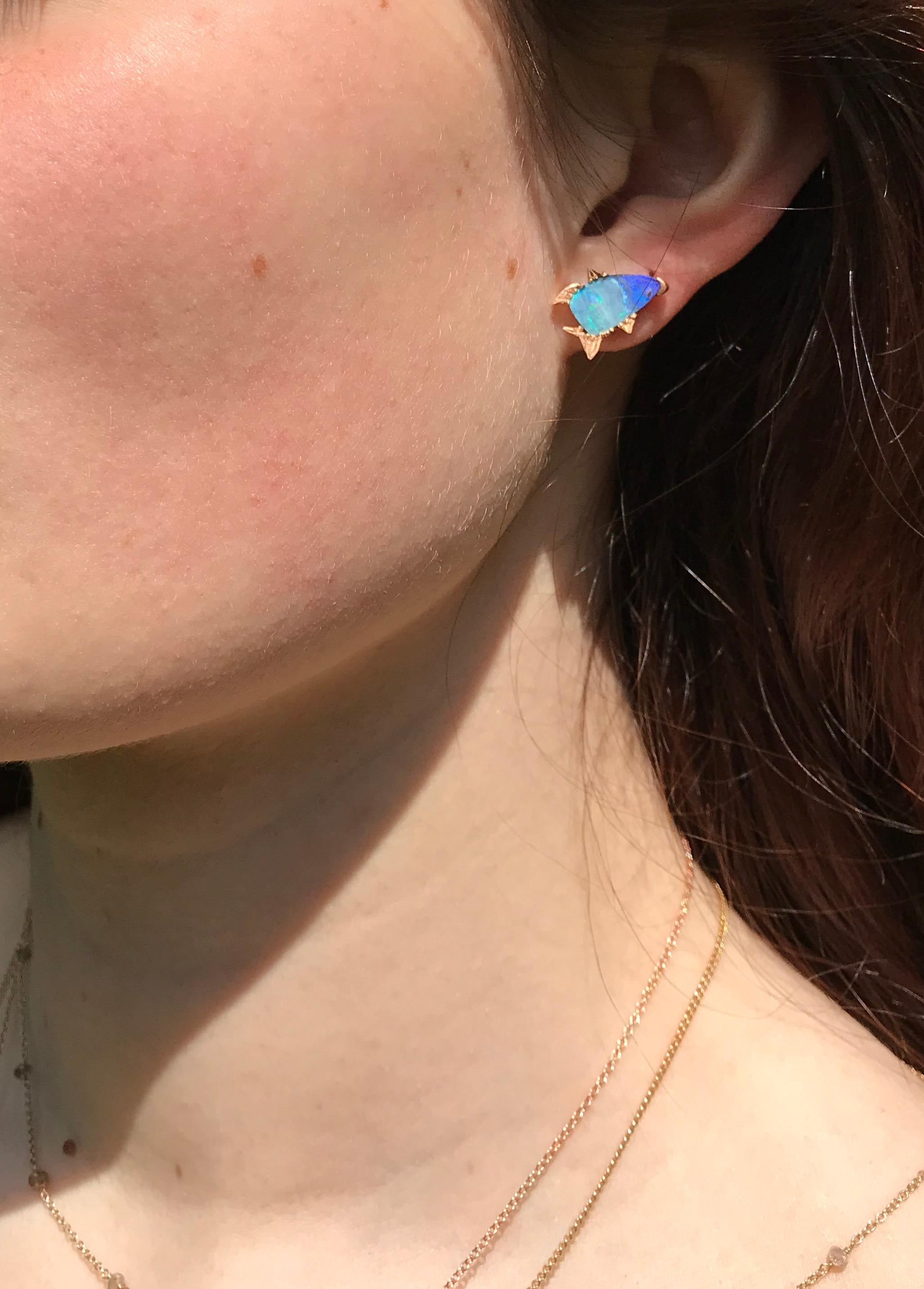 fish shape earrings gold