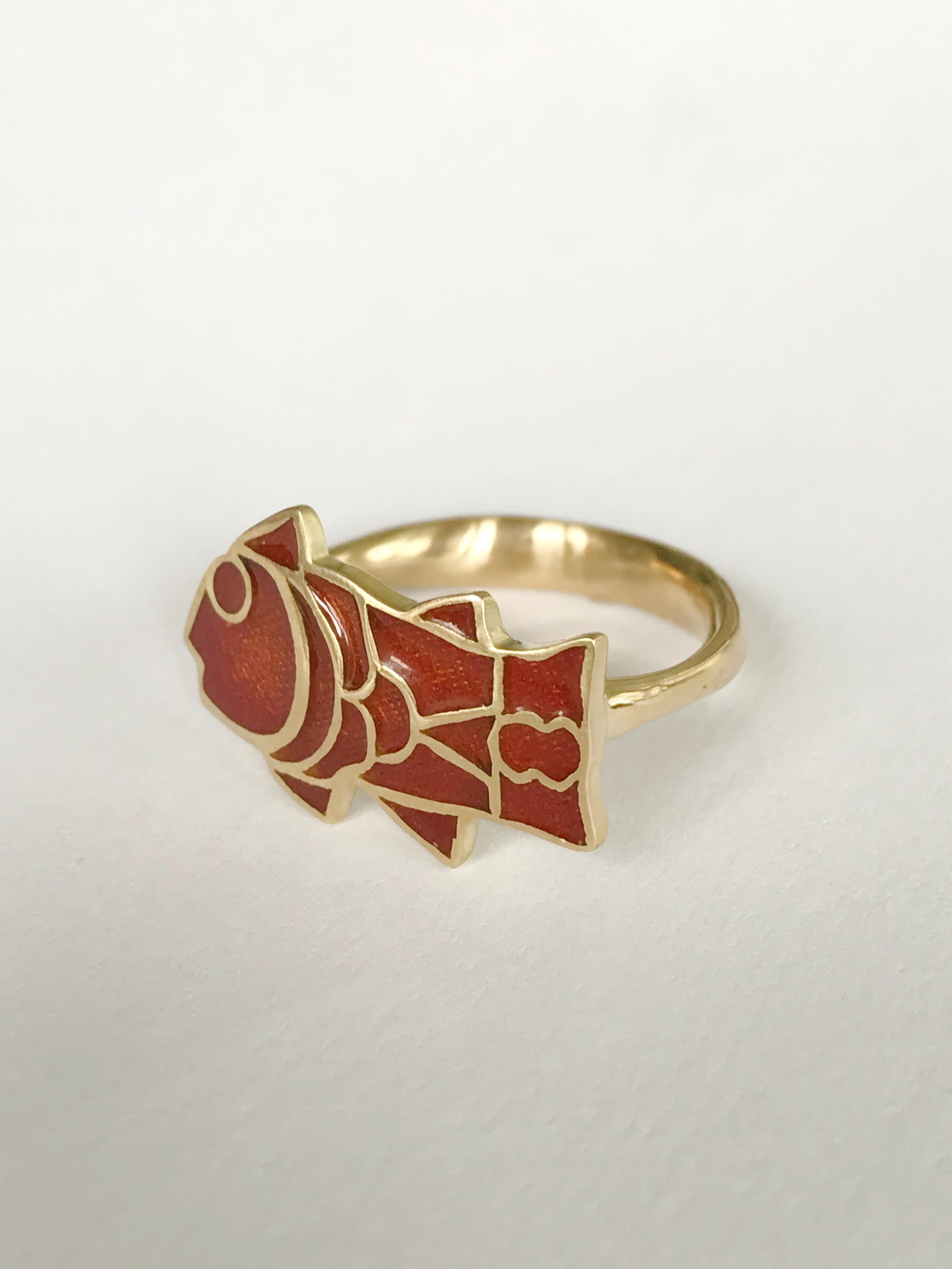 fish shape ring