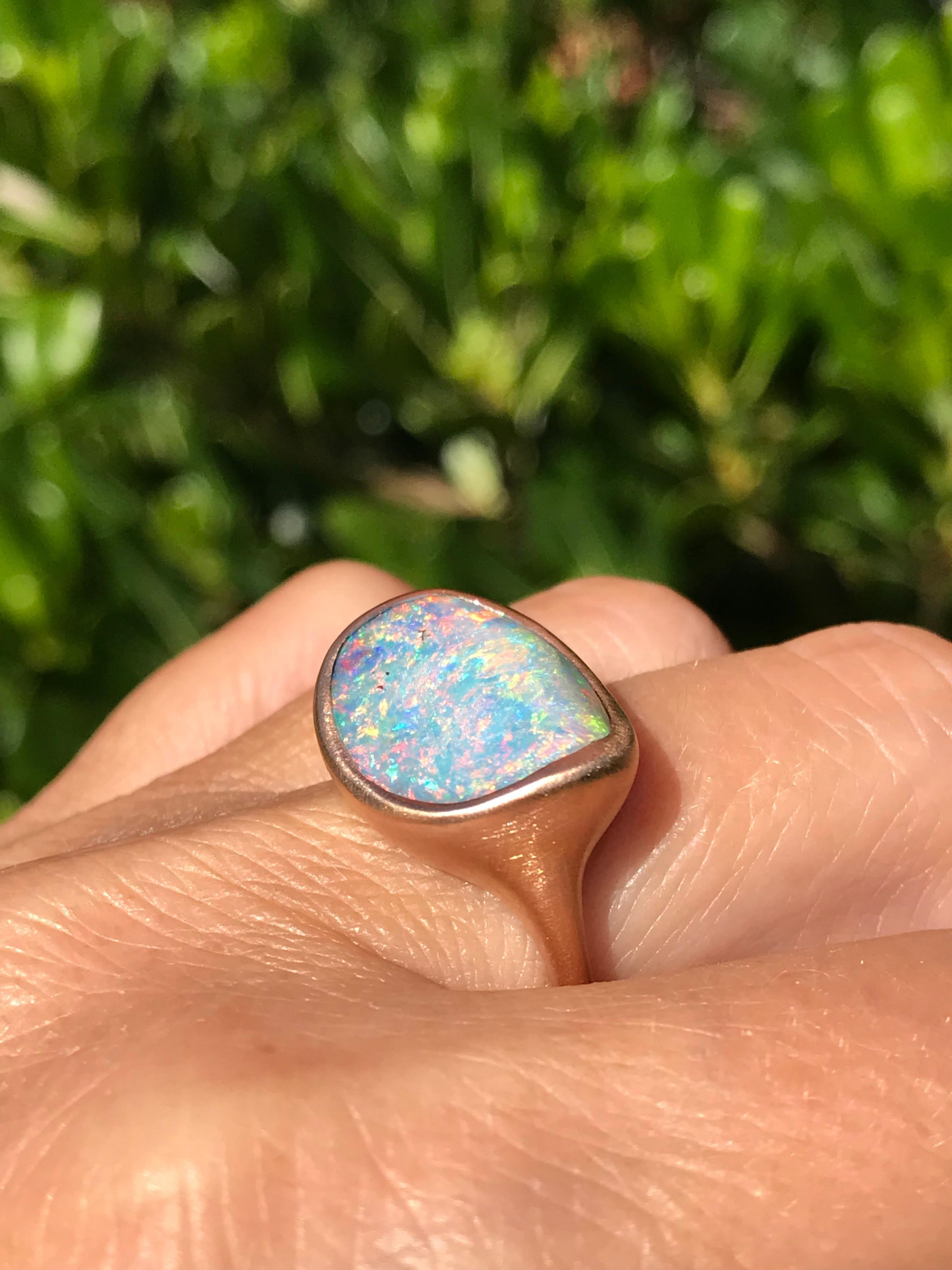 light blue opal
