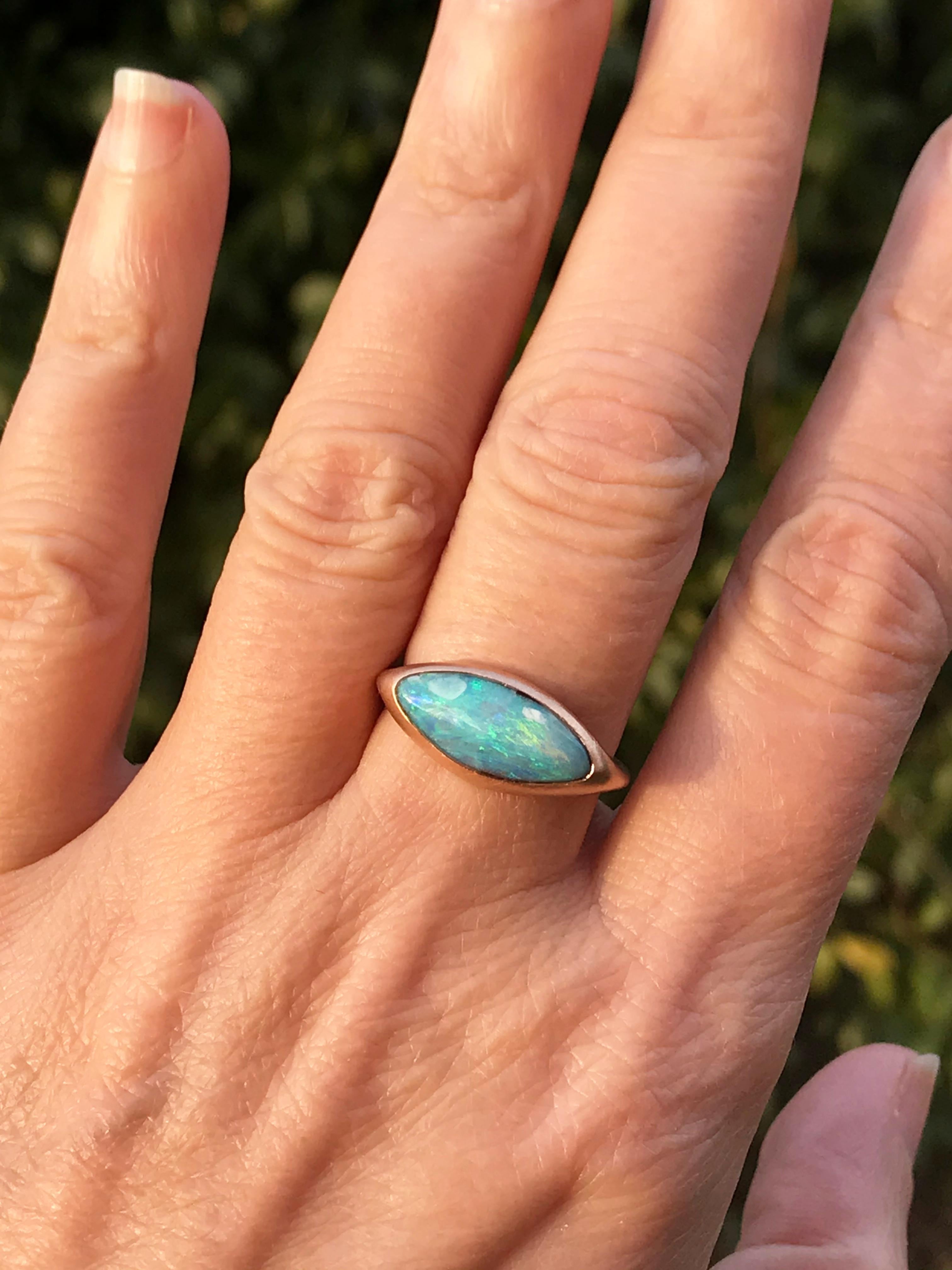 boulder opal ring blue nile