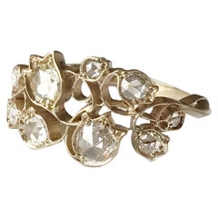 Dalben Lily of the Valley Diamond Gold Ring