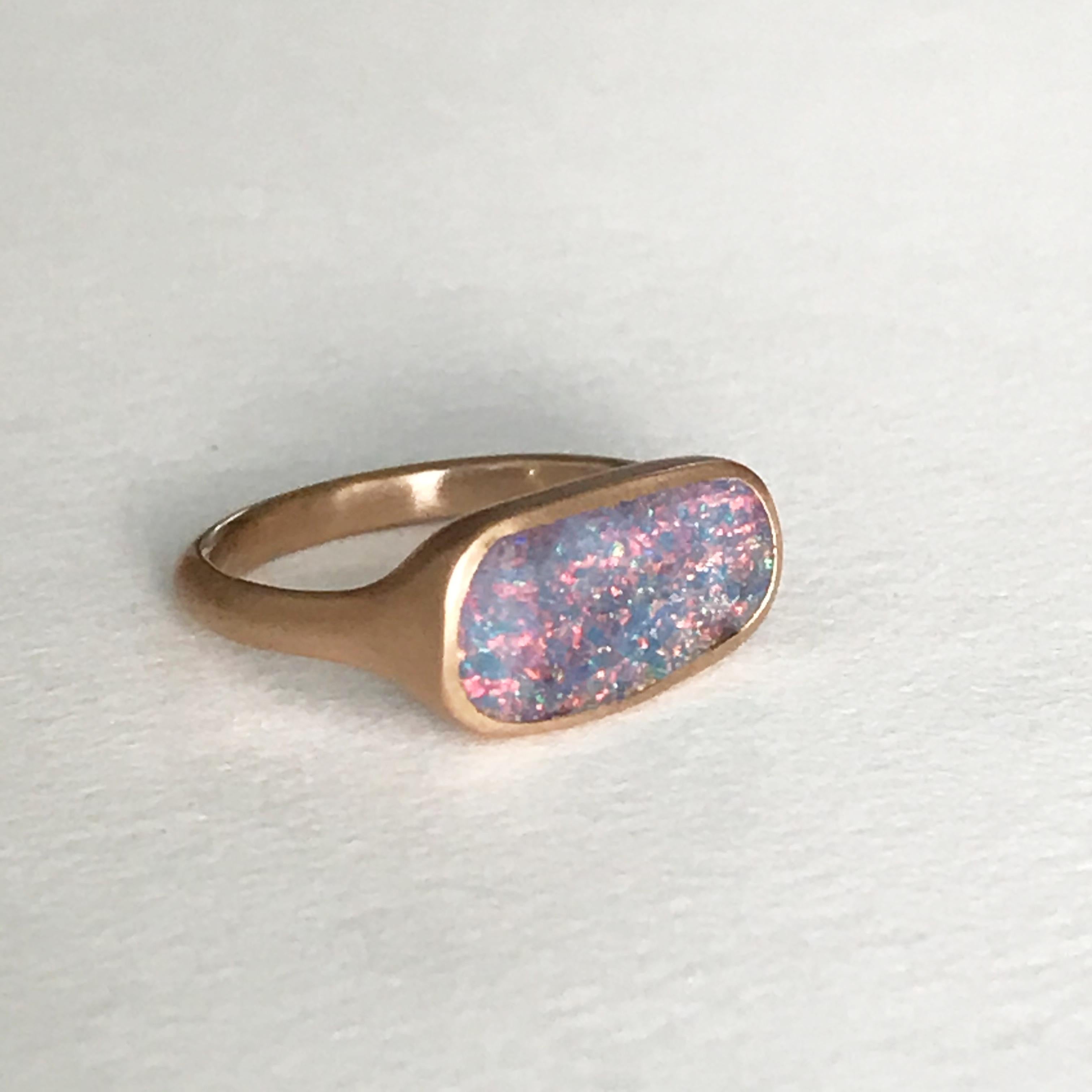 rectangular opal ring