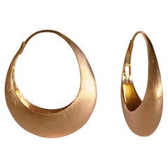 Dalben Rose Gold Hoop Earrings