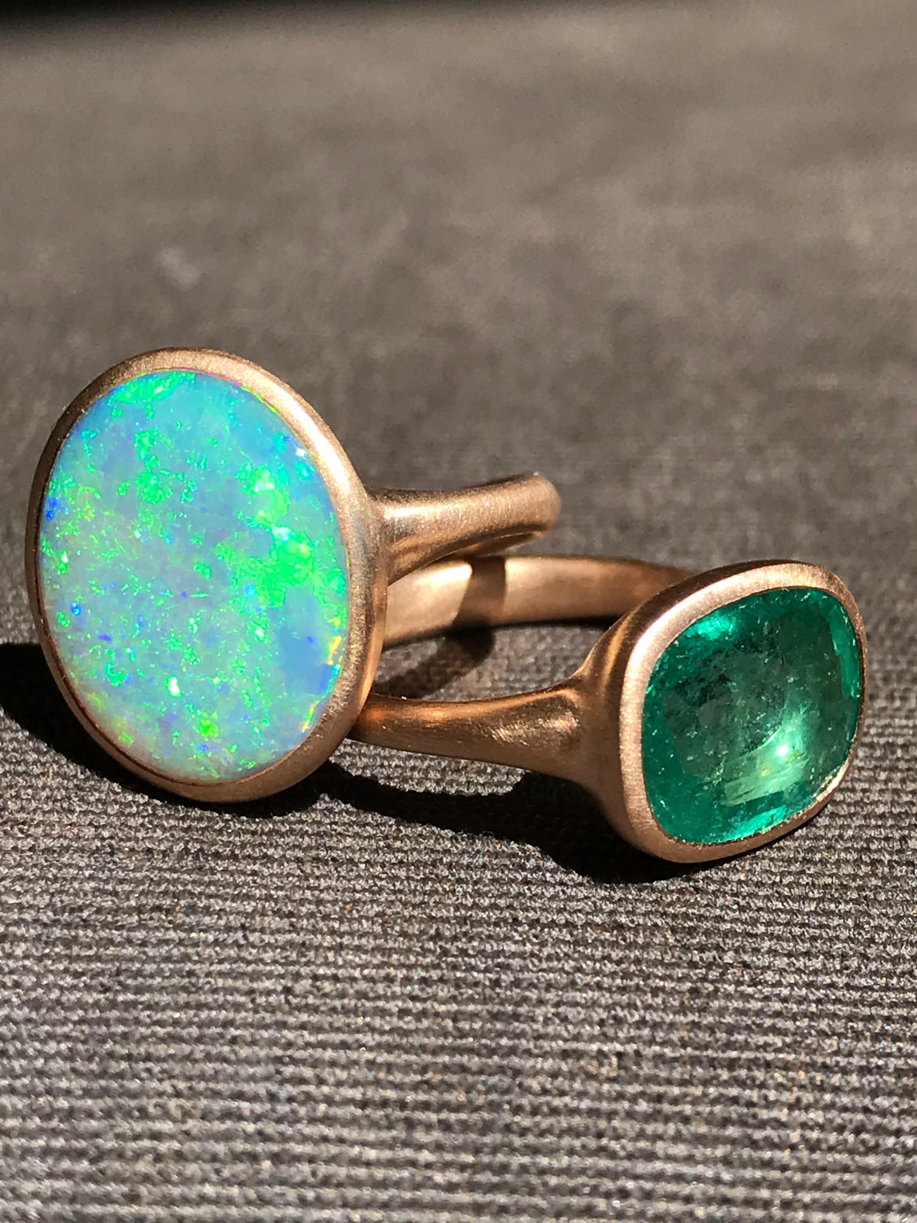 Dalben Rose Gold Ring With Coober Pedy Opal 6