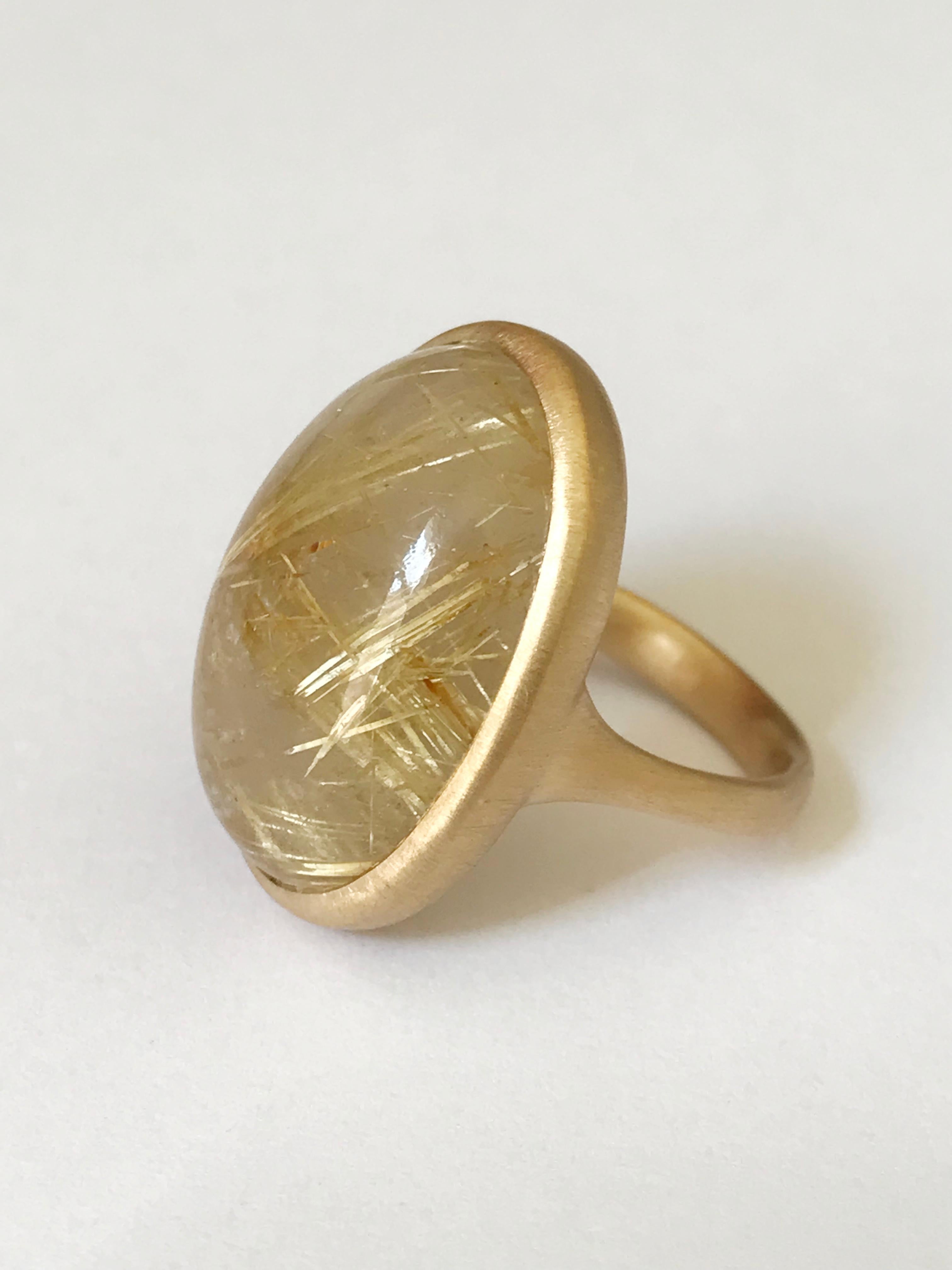 Dalben Bague en or jaune et quartz rutile Neuf - En vente à Como, IT