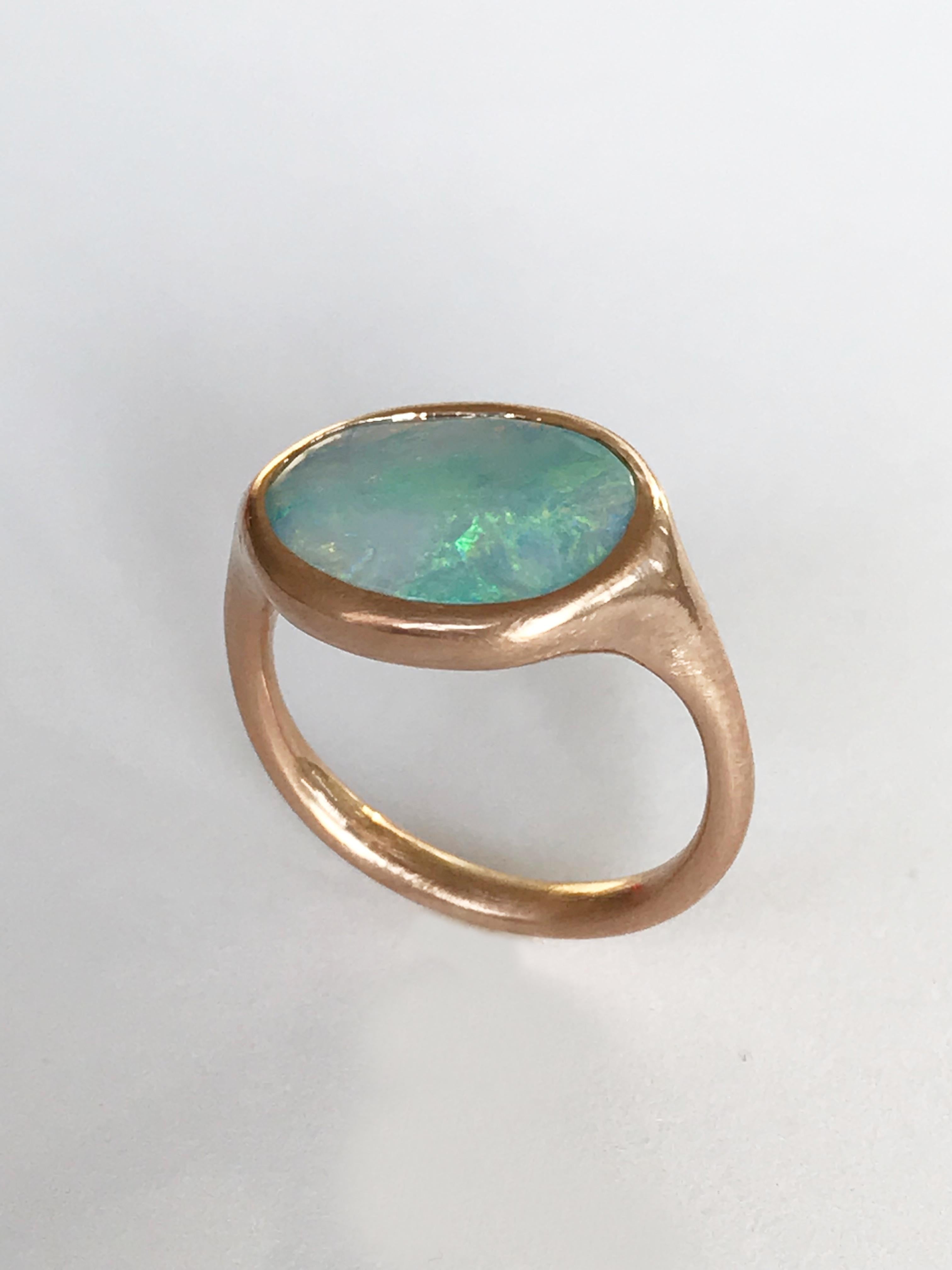 Women's Dalben Design Australian Boulder Opal Rose Gold Ring